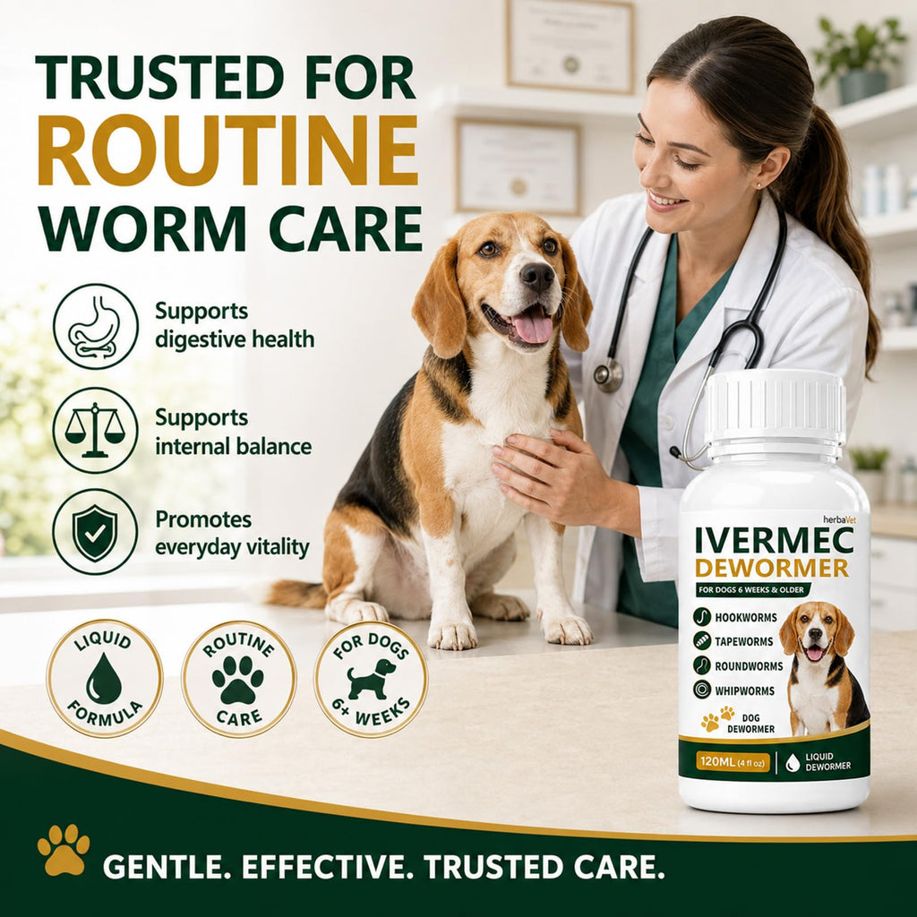 Broad Spectrum Dog Dewormer Liquid 120ml X911