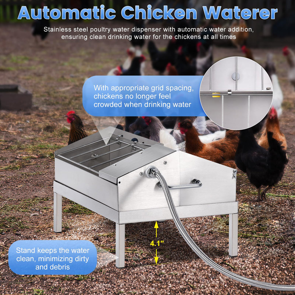 Automatic Chicken Waterer and Feeder Set T517