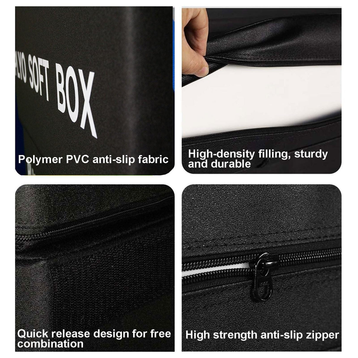 4-in-1 Foam Jumping Exercise Box Non-slip PU Leather Cover Z183647