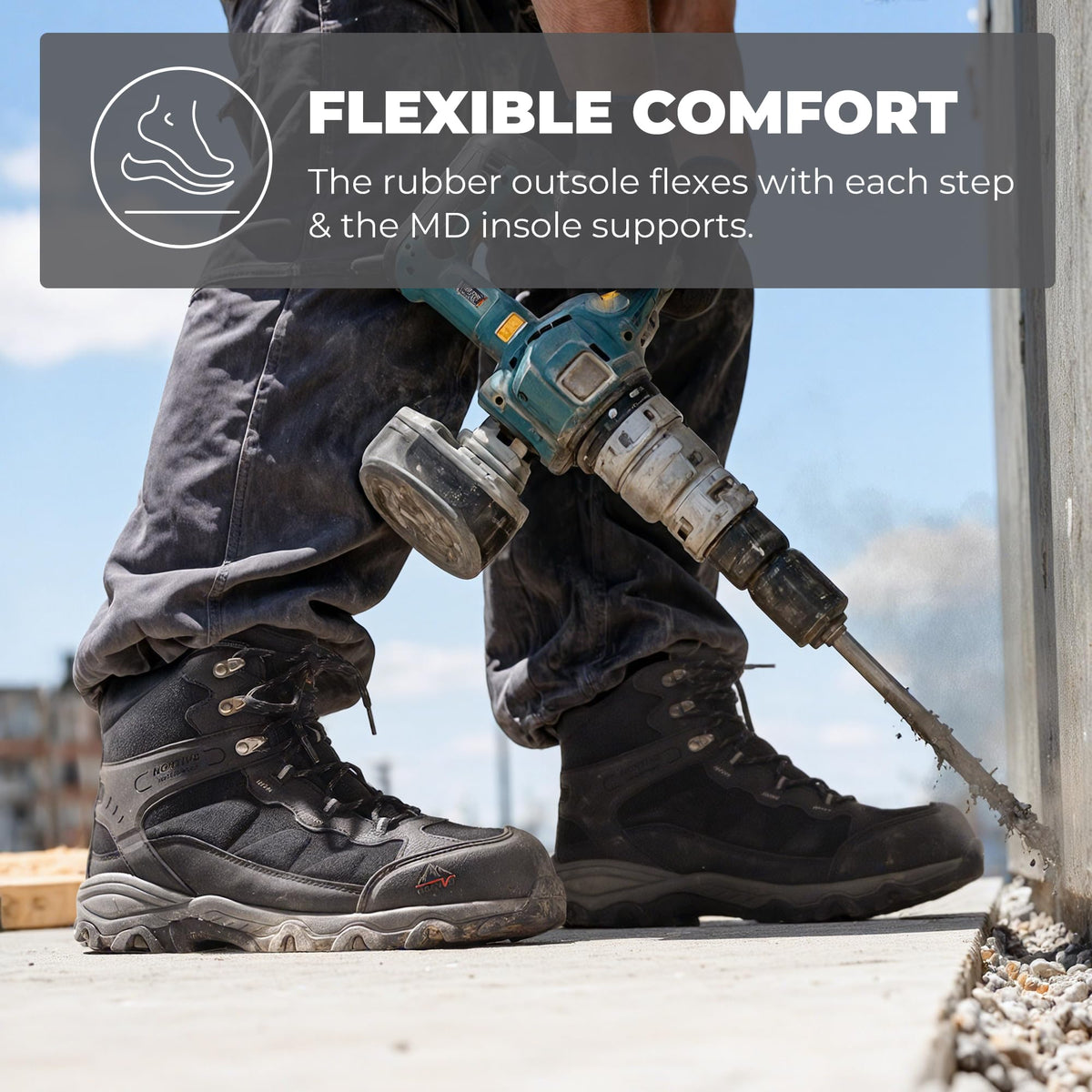 Waterproof Steel Toe Work Boots W55559