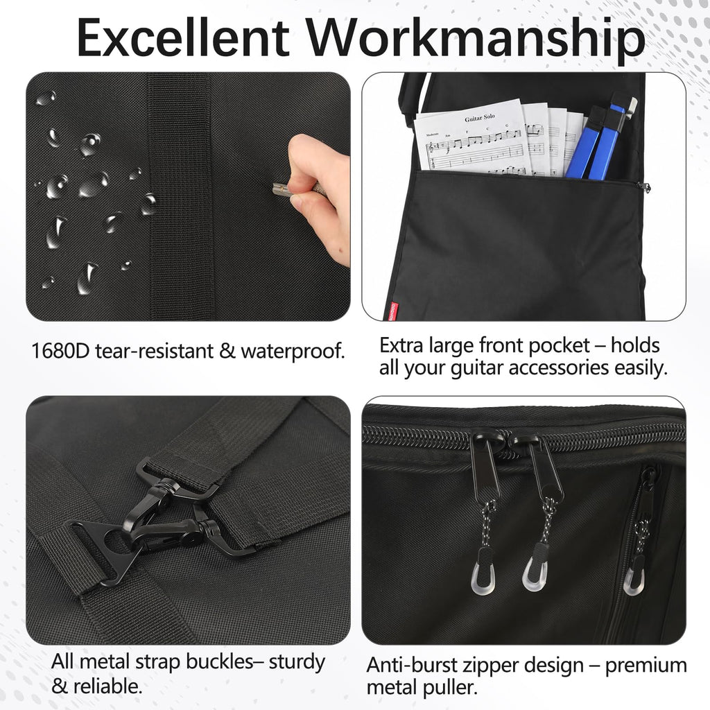 Electric Guitar Gig Bag Padded Water-Resistant J694