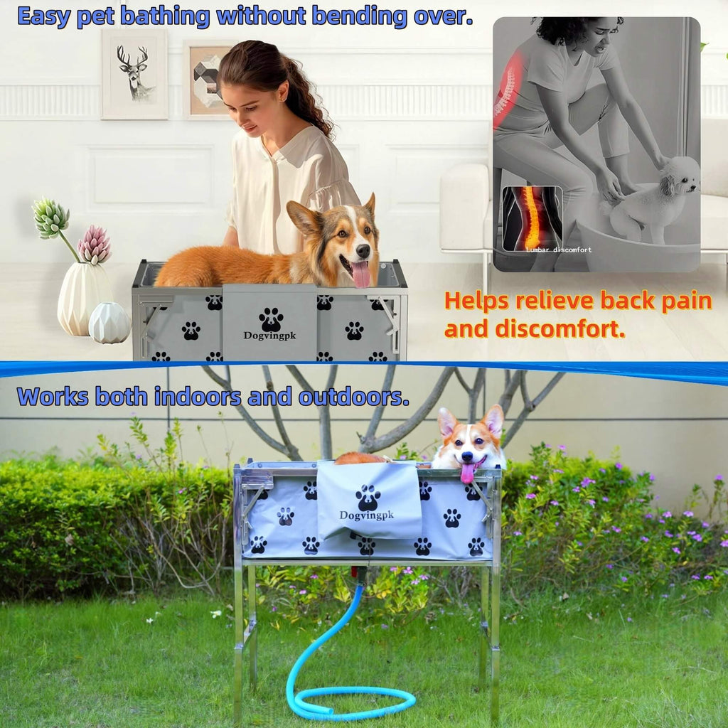 Portable Foldable Dog Bathtub W53914