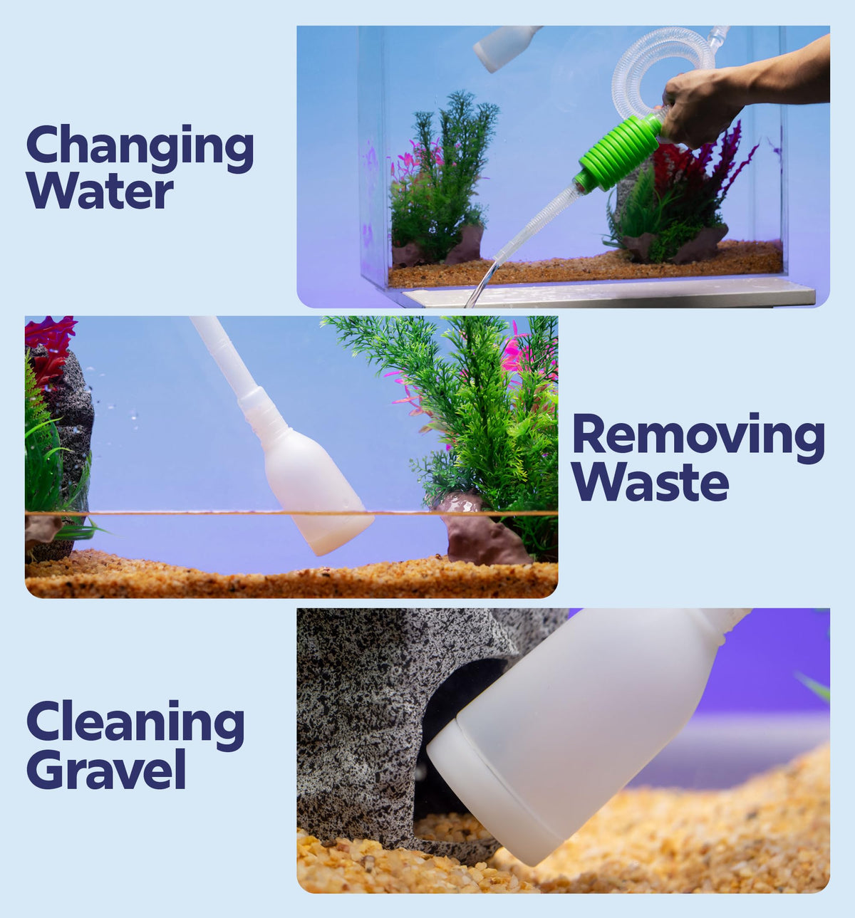 Gravel Vacuum Aquarium Cleaning Tools L830