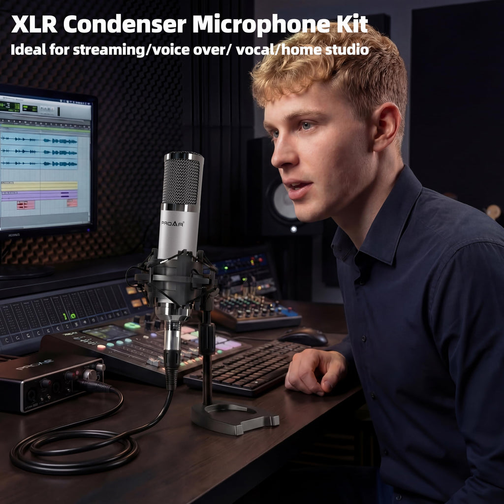 XLR Condenser Microphone with Desktop Stand K7950