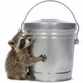 6 Gallon Galvanized Metal Trash Can with Locking Lid K125