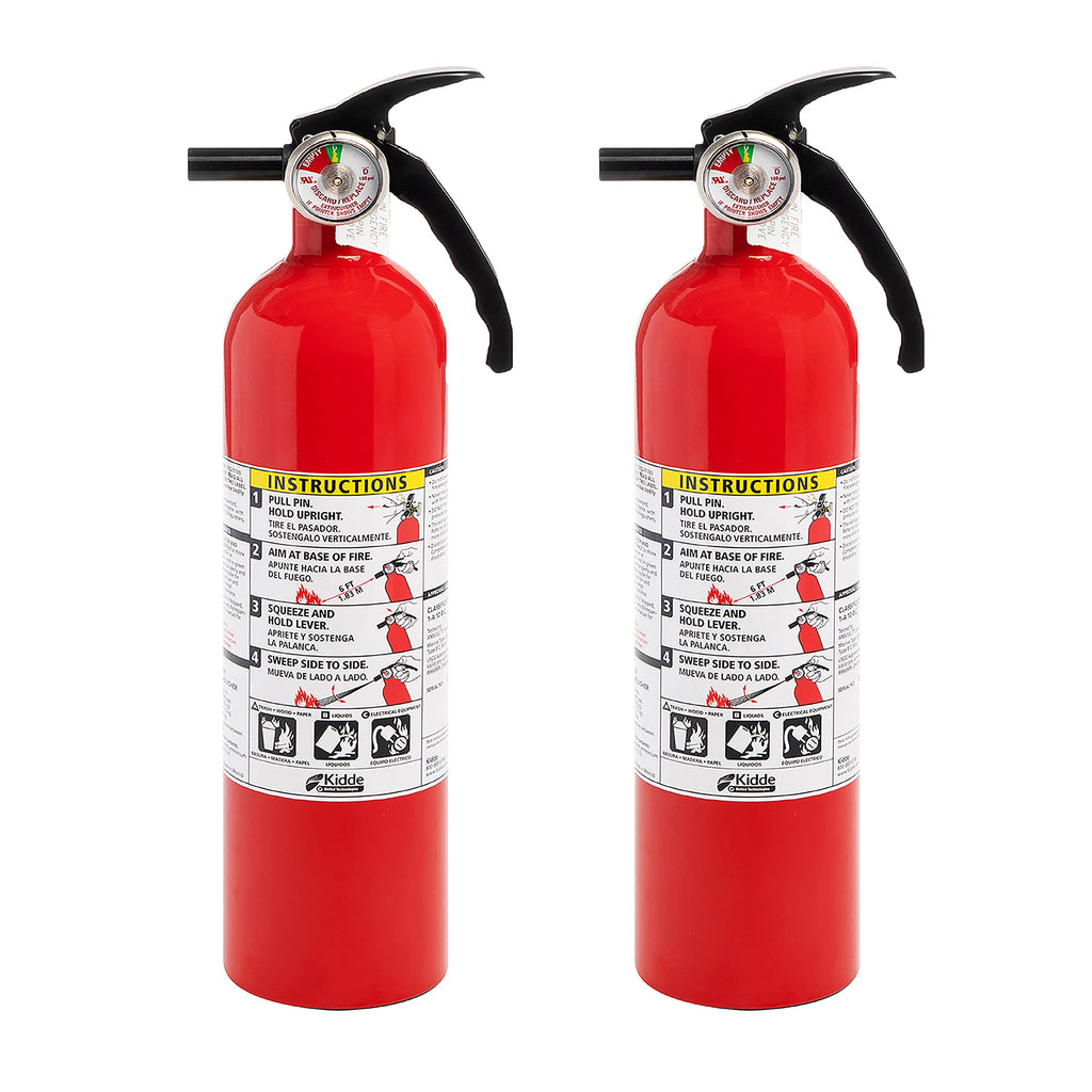 Red 2 Pack Dry Chemical Fire Extinguisher O7304