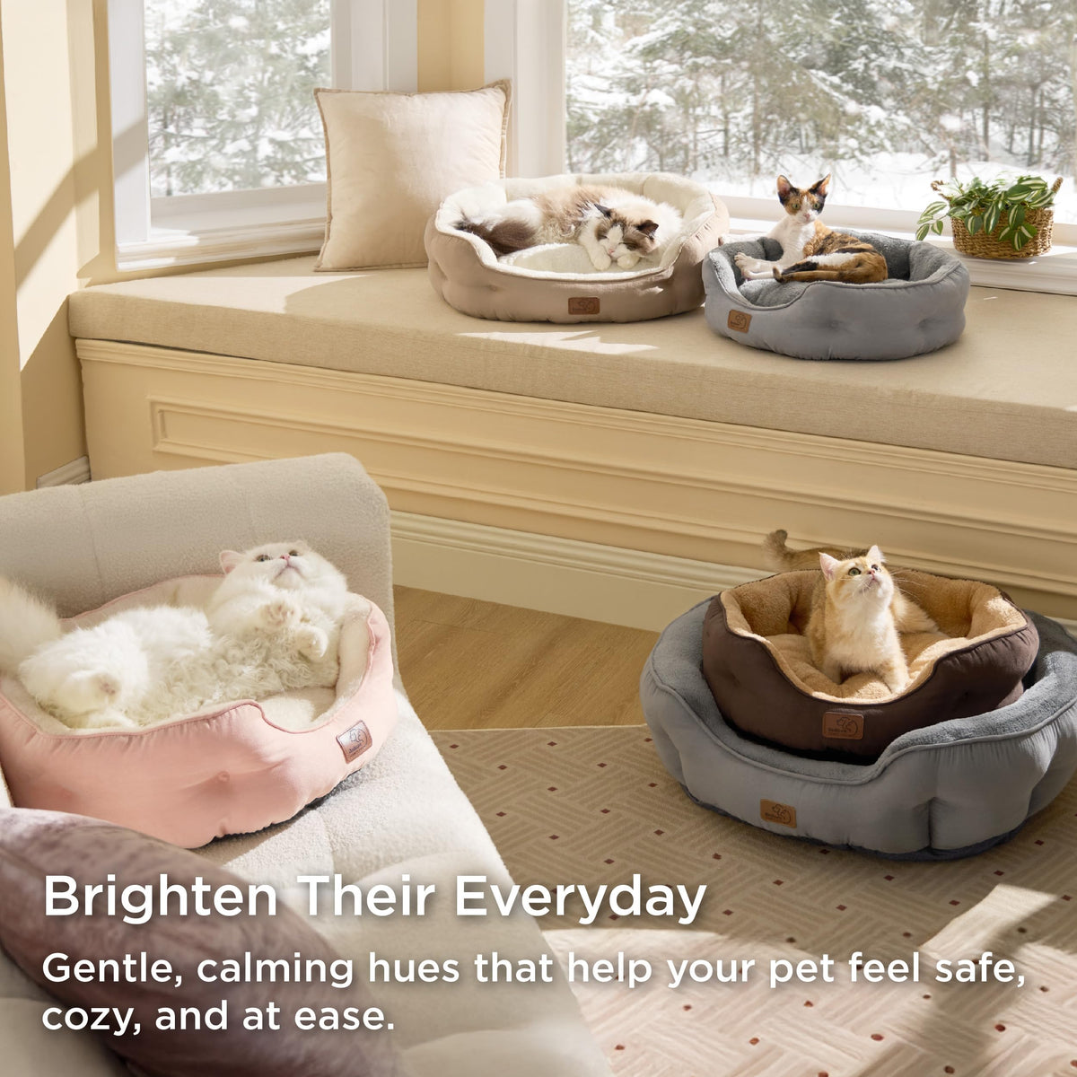 Small Washable Round Dog Bed N78709
