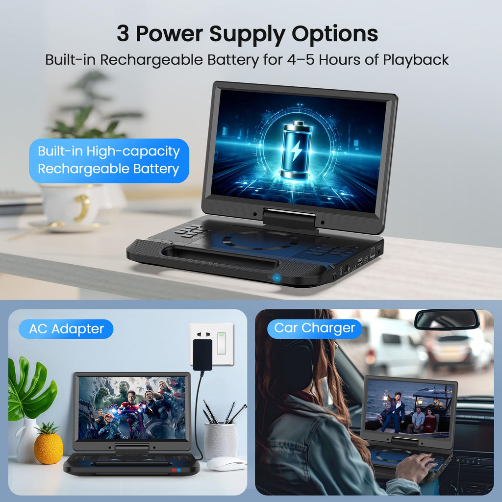 13.3” Portable Blu-ray Player U3630