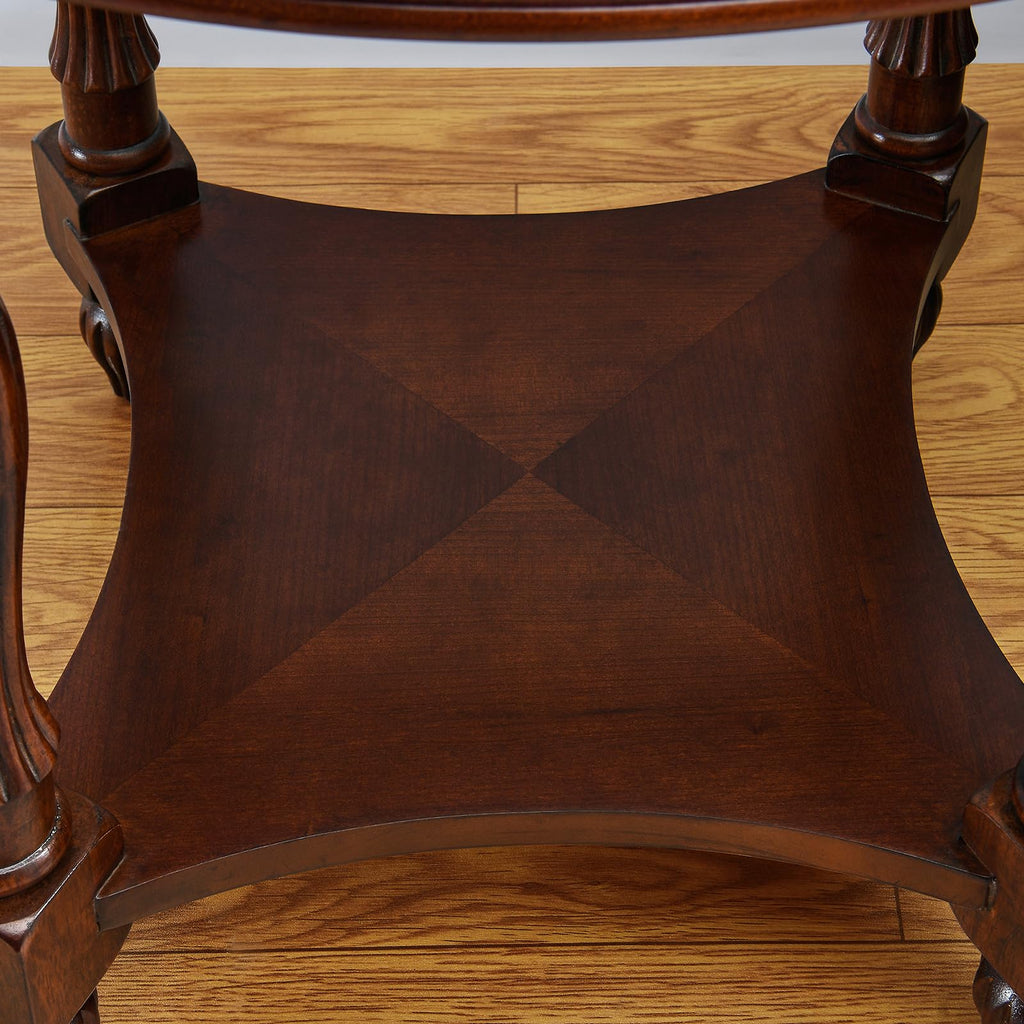 Solid Wood Oval End Table V7837
