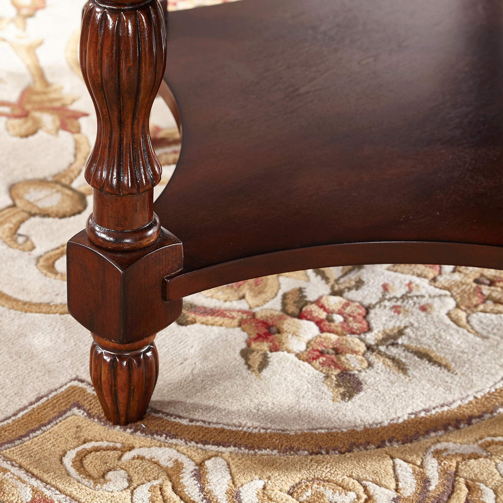 Solid Wood Oval End Table V7837