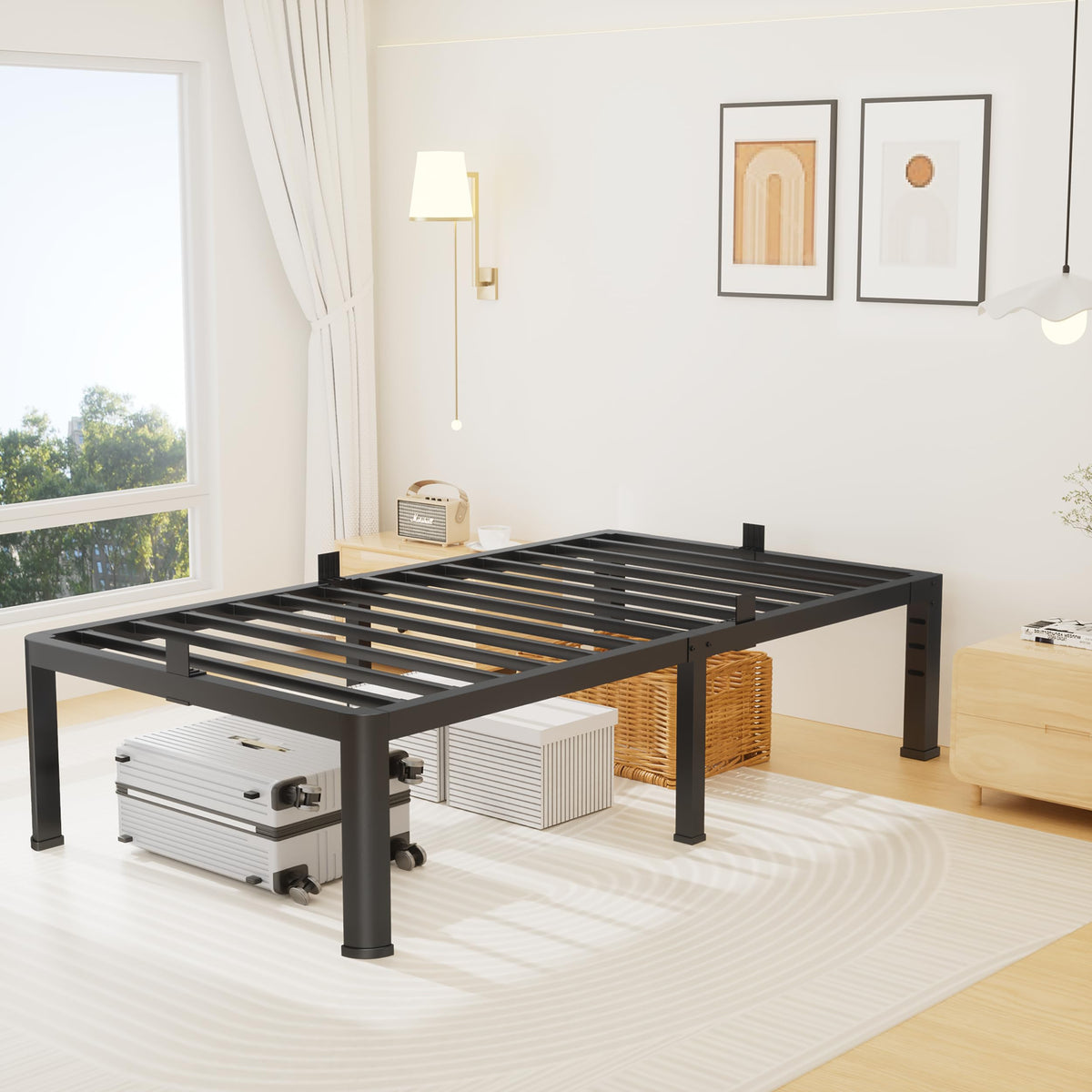 14 Inch Twin Metal Bed Frame F226304