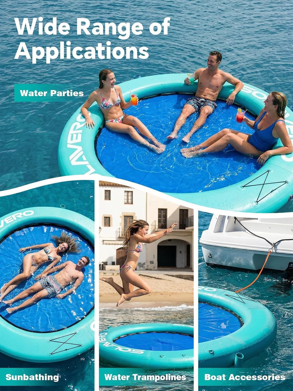 Inflatable Floating Dock and Water Hammock J9931