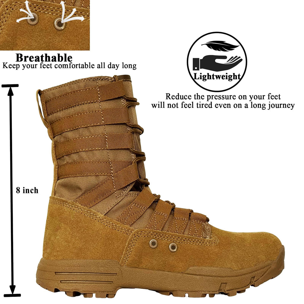 Suede Leather Lightweight Tactical Combat Boots N848205