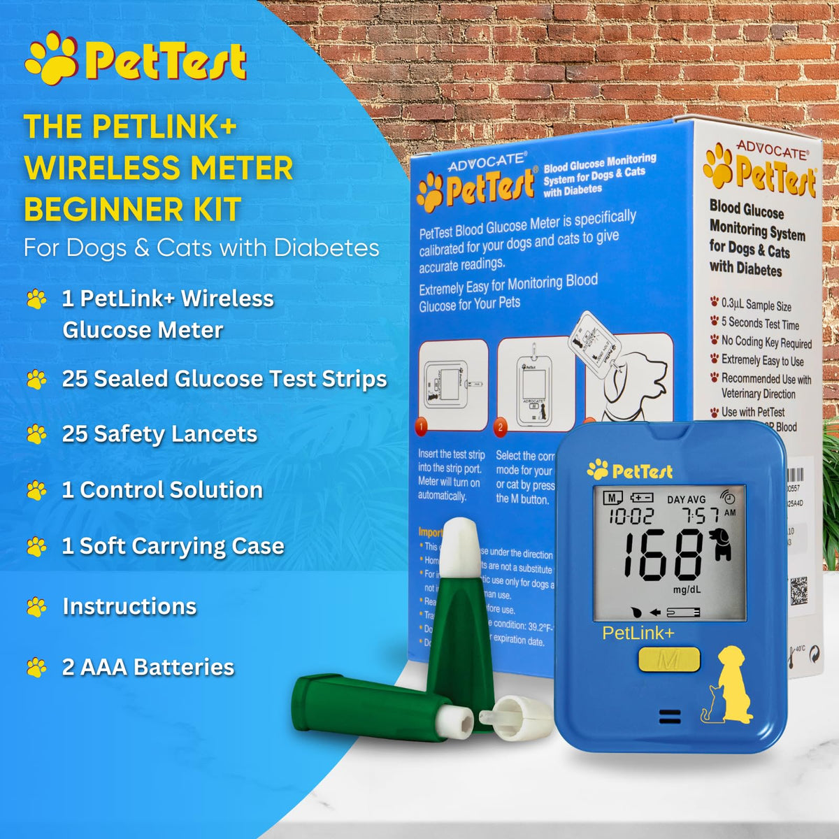 Glucose Monitor Kit for Dogs and Cats C34888