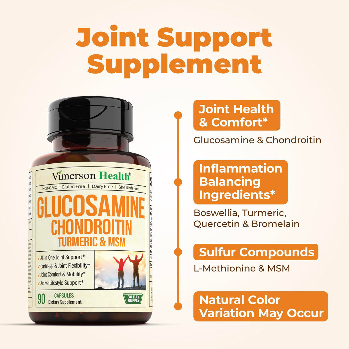 Turmeric Curcumin Glucosamine Chondroitin MSM Supplement C72755