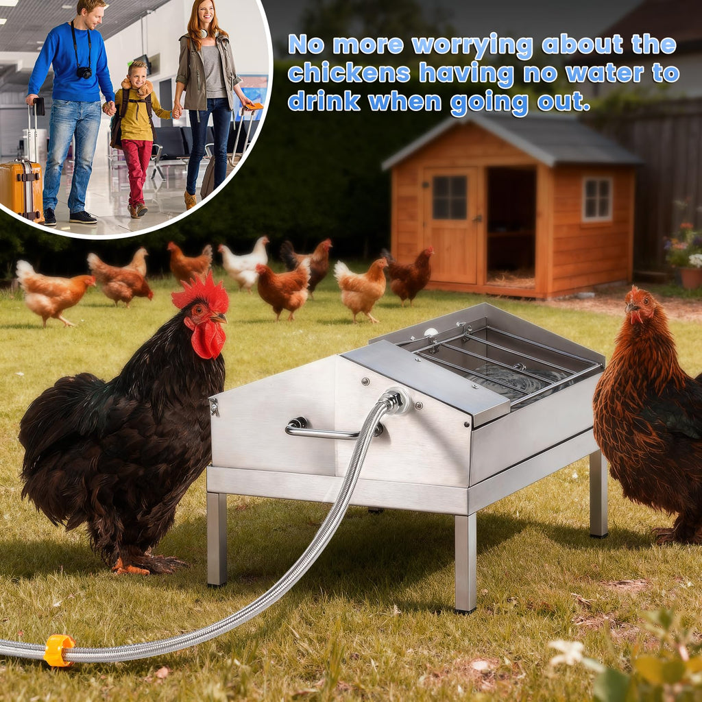 Automatic Chicken Waterer and Feeder Set T517