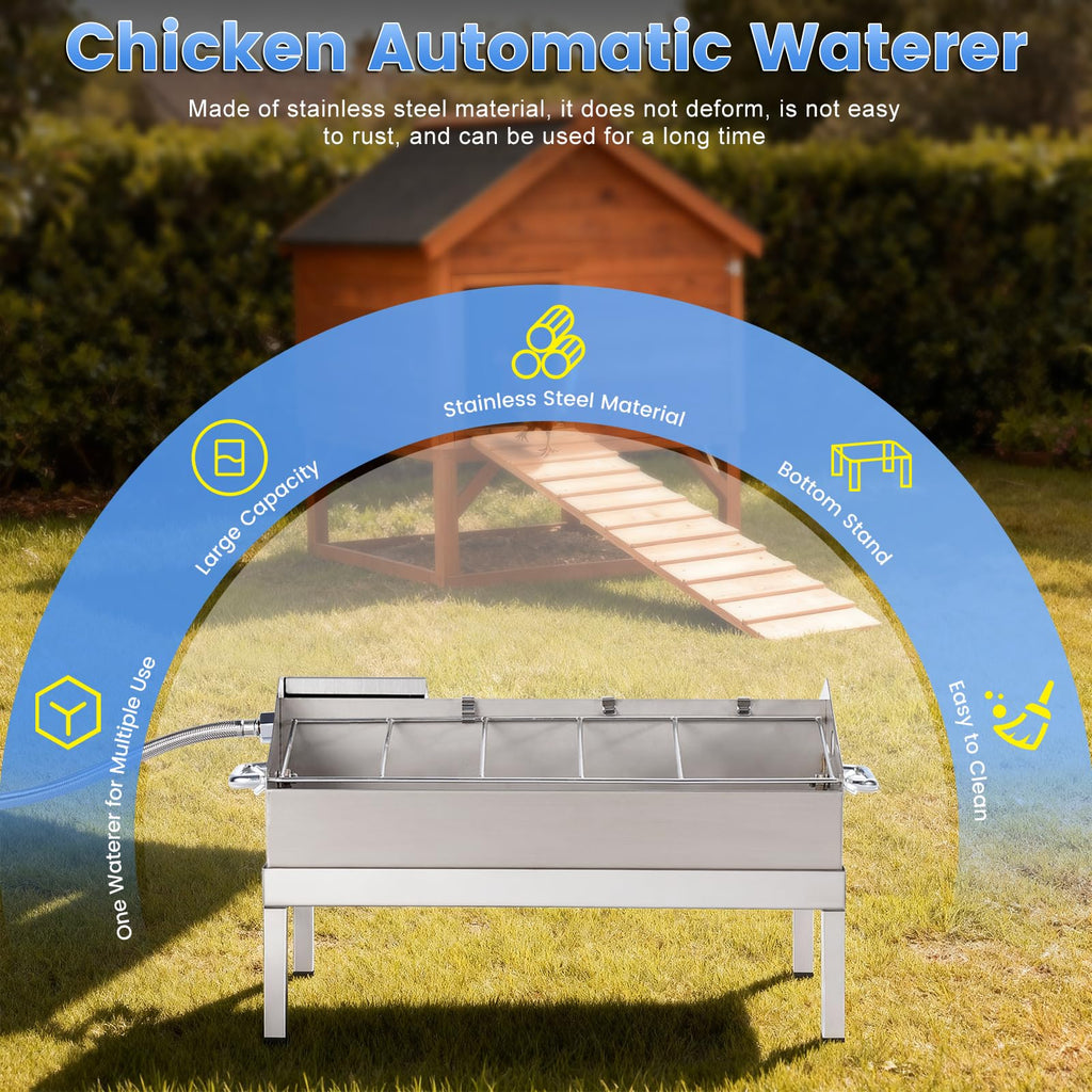 Automatic Chicken Waterer and Feeder Set T517