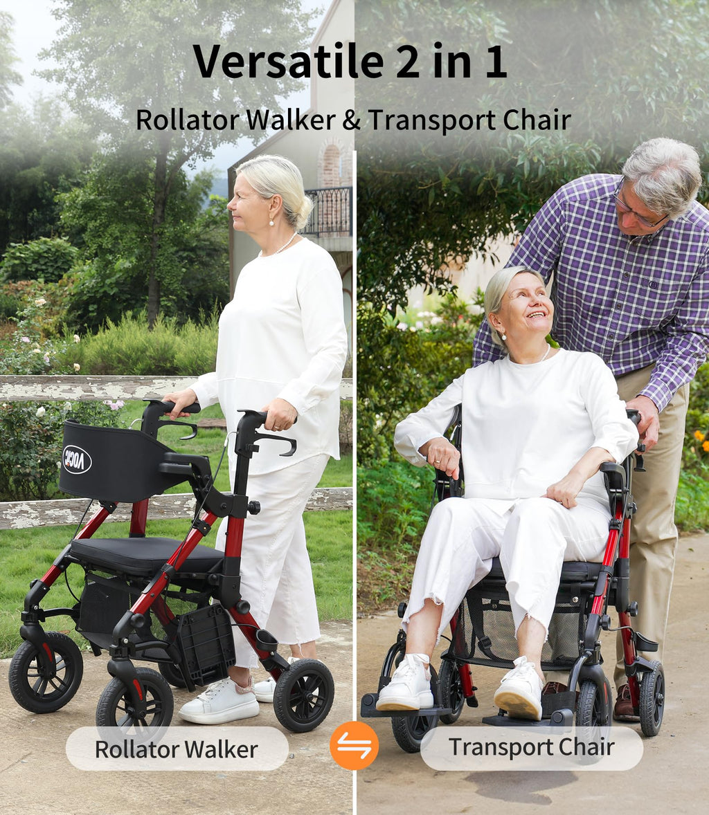 2 in 1 Walker Wheelchair Combo U5936