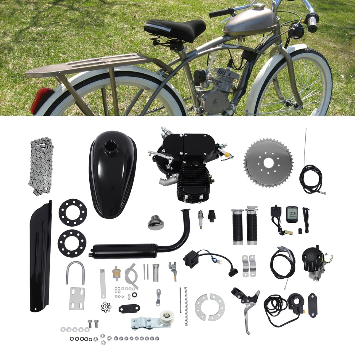80cc 2-Stroke Bicycle Gasoline Engine Motor Kit J940