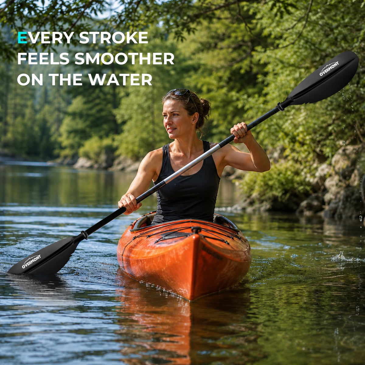 Heavy Duty Aluminum Alloy Kayak Paddles with Leash I8122