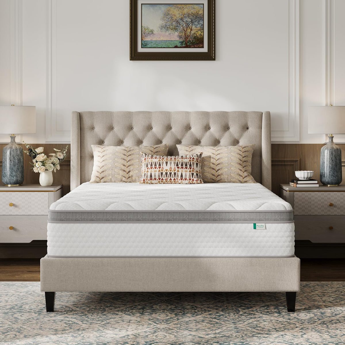 Full Size 12 Inch Hybrid Mattress in a Box Z11553
