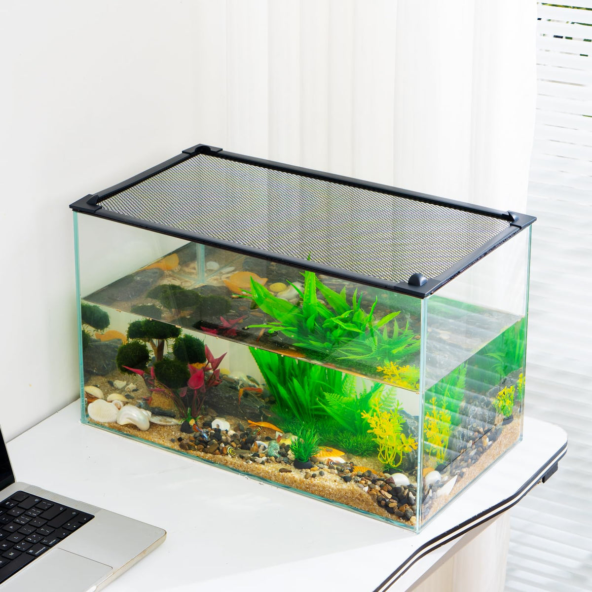 Magnetic Aquarium Lid Anti-Jumping Net Cover E934