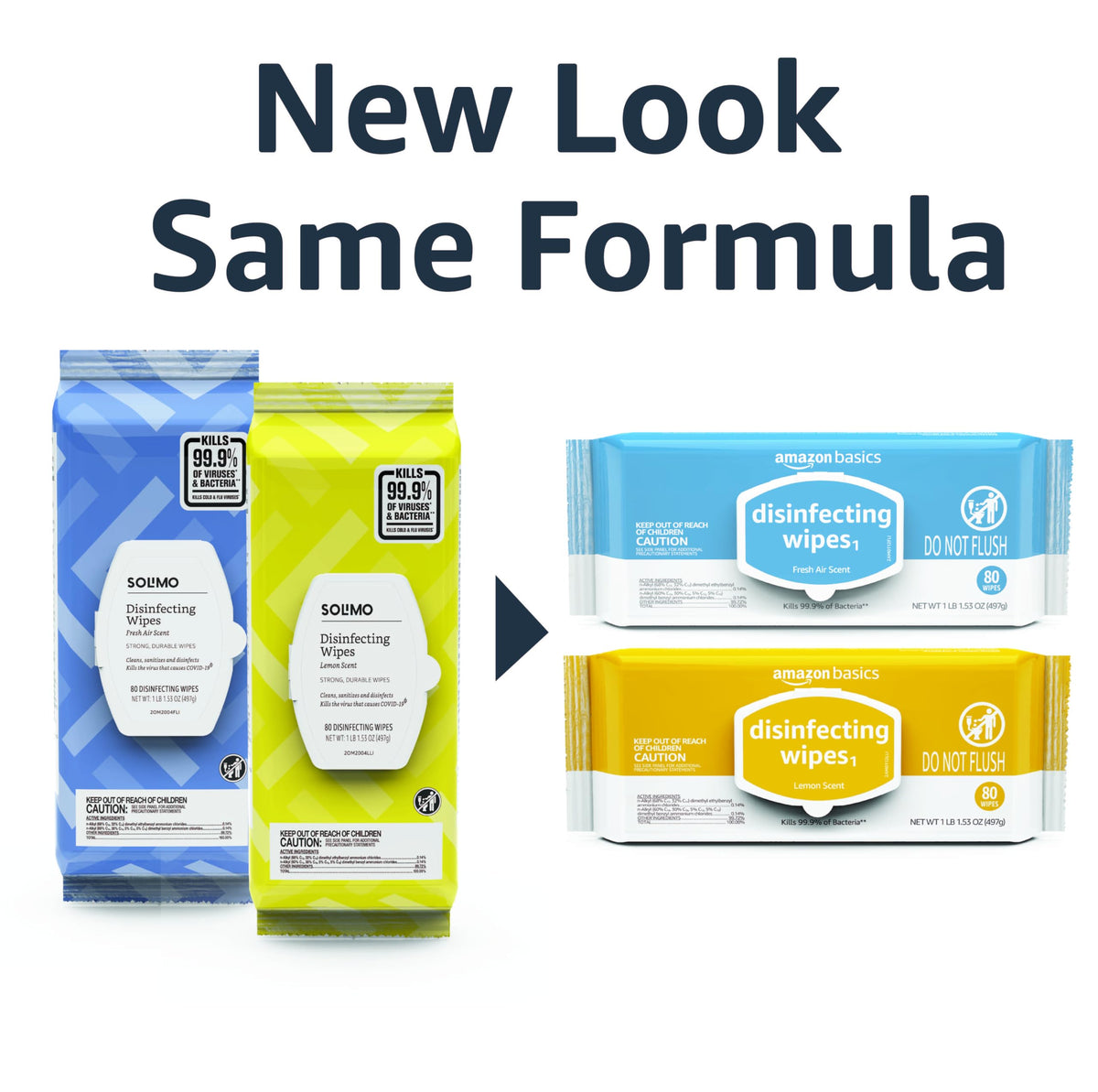 Lemon & Fresh Air Scent Multi-Surface Disinfecting Wipes 320 Count B1272
