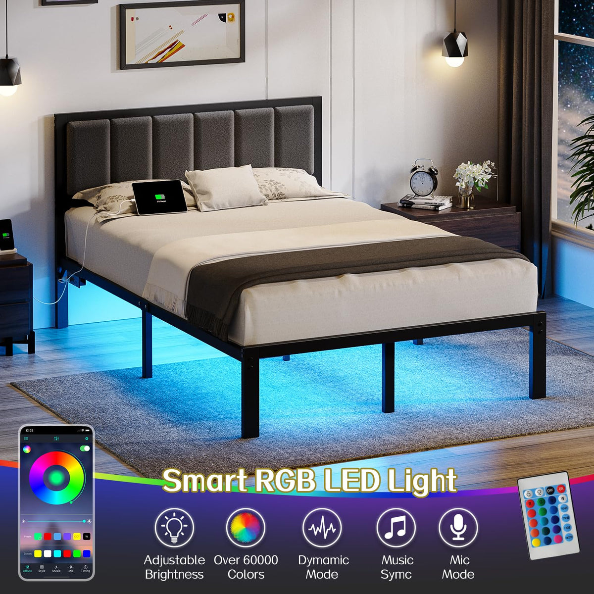 Full Bed Frame with Headboard A469974