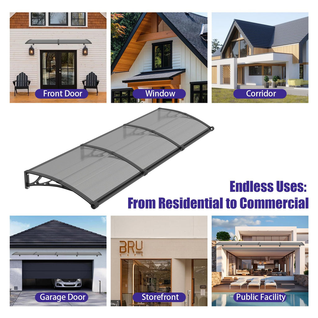 32" x 48" Window Door Awning Canopy with Drainage J911464