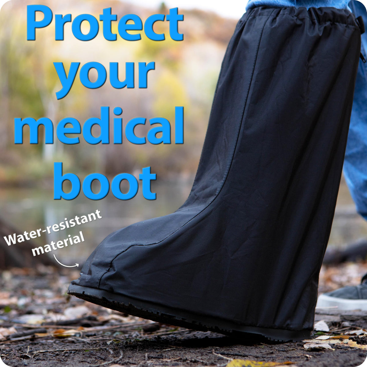 Water Resistant Walking Boot Cover with Anti-Slip Sole B179950