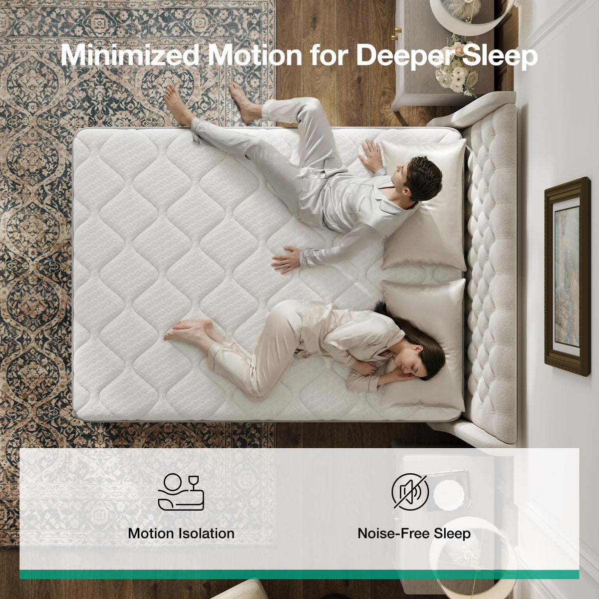 Full Size 12 Inch Hybrid Mattress in a Box Z11553