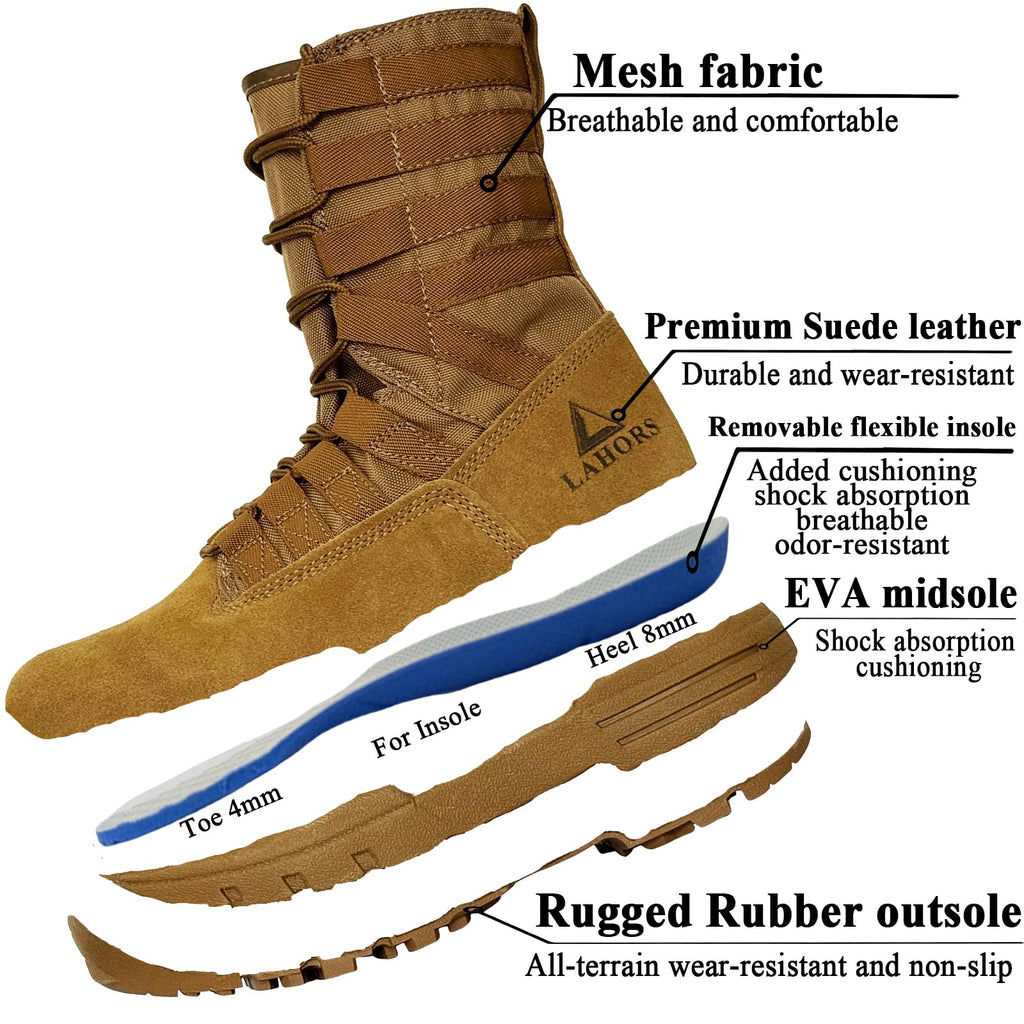 Suede Leather Lightweight Tactical Combat Boots N848205