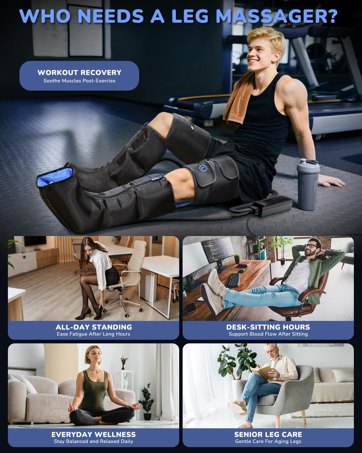 Leg Compression Massager with Heat K209532