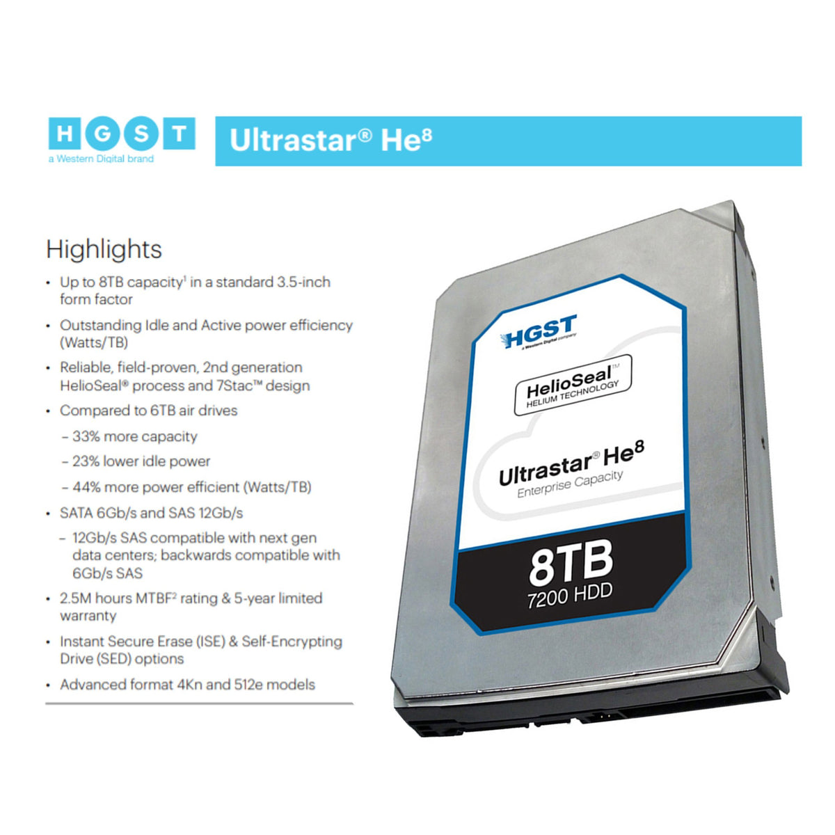 8000GB 7,2K RPM SATA 3.5" HDD O29982
