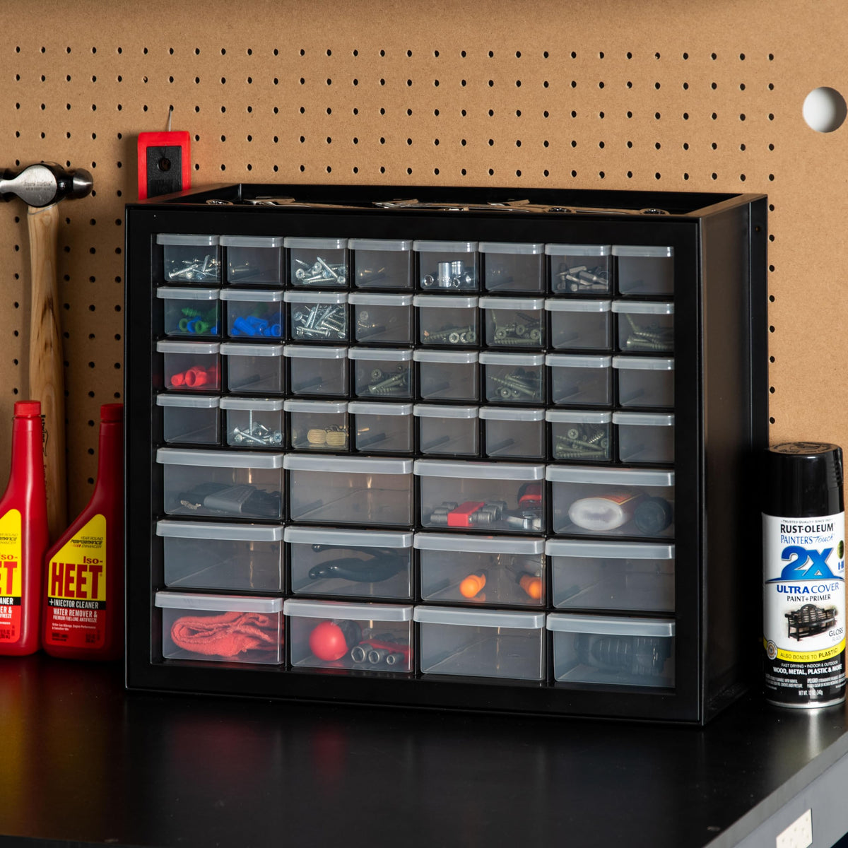 Black 44-Drawer Small Parts Storage Cabinet Z567615