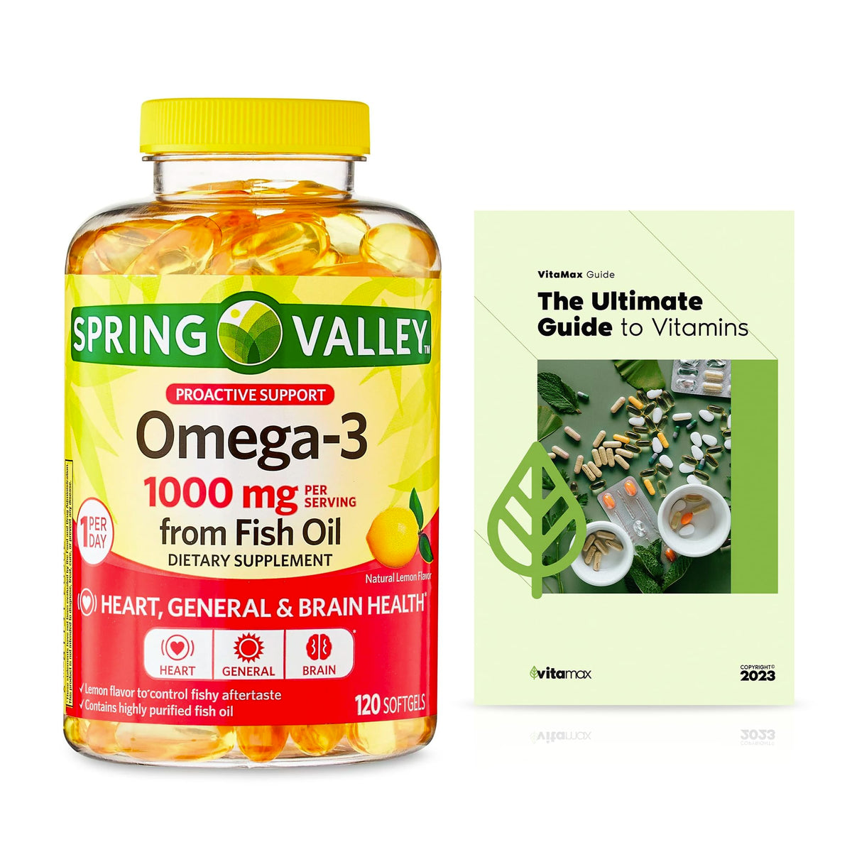 Omega-3 Fish Oil 1000 mg 120 Count L98911