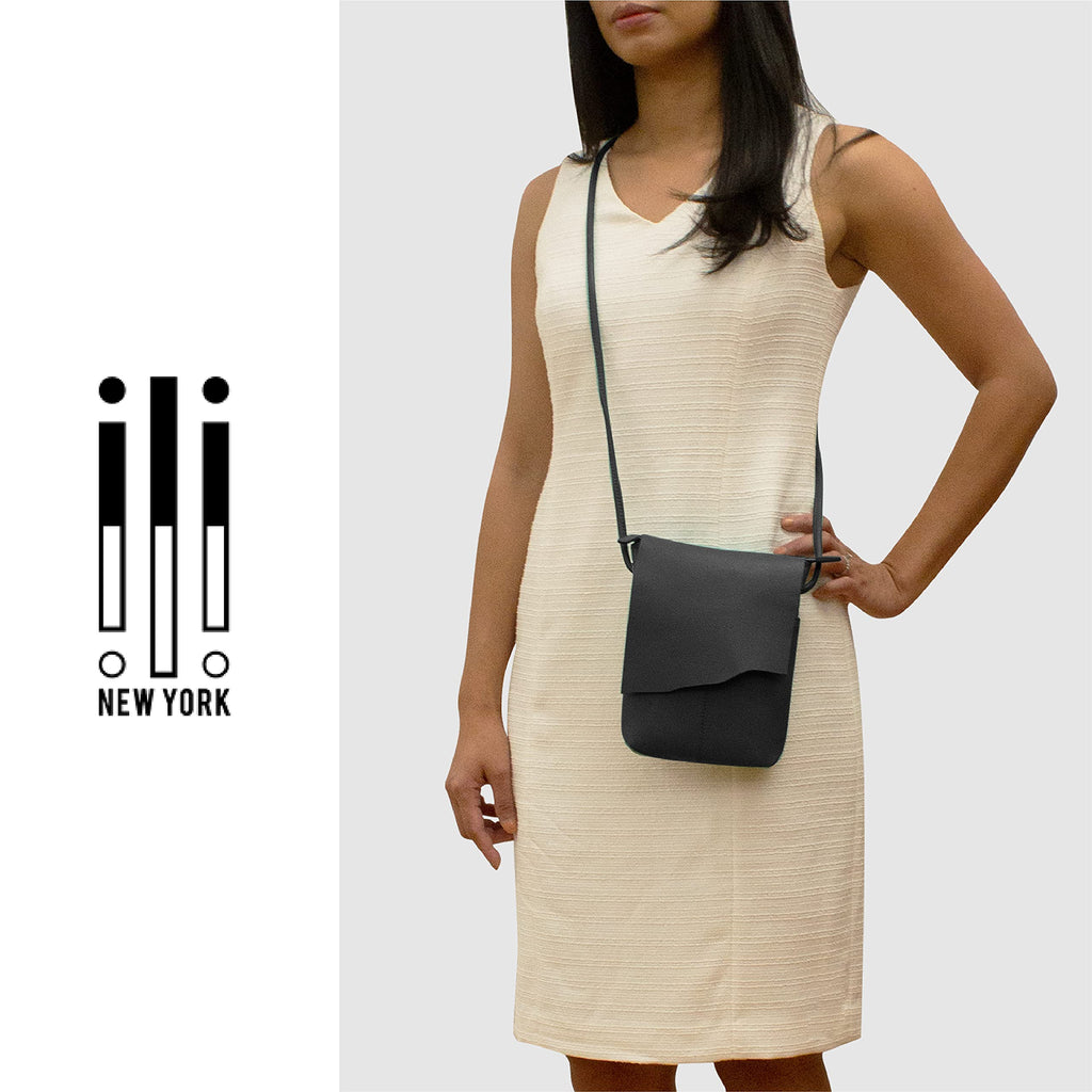 Leather Mini Crossbody Bag with RFID Blocking R2196