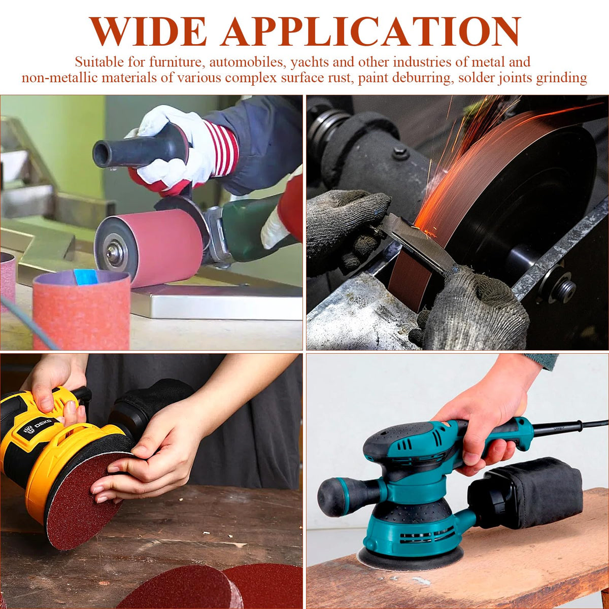 4x36 Inch Aluminum Oxide Sanding Belts and 6 Inch No-hole Sanding Discs I123