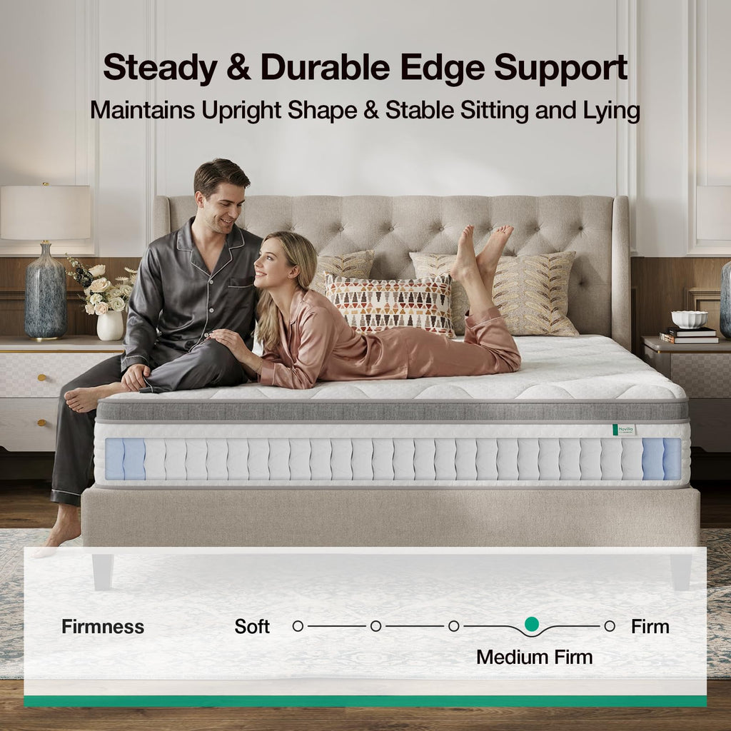 Full Size 12 Inch Hybrid Mattress in a Box Z11553