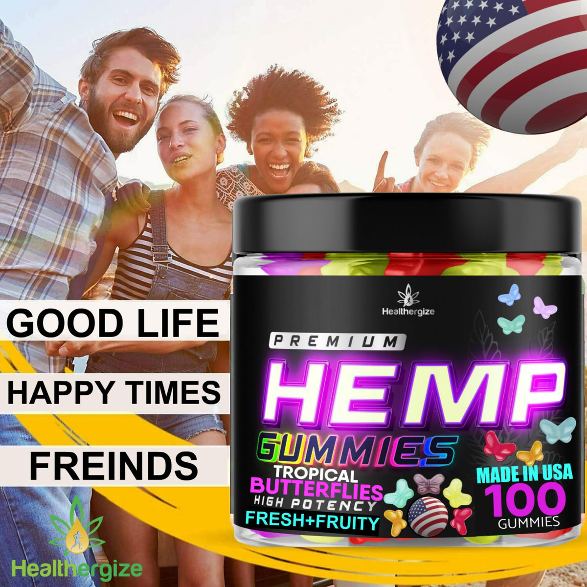 Hemp Gummies 100 Count X7357