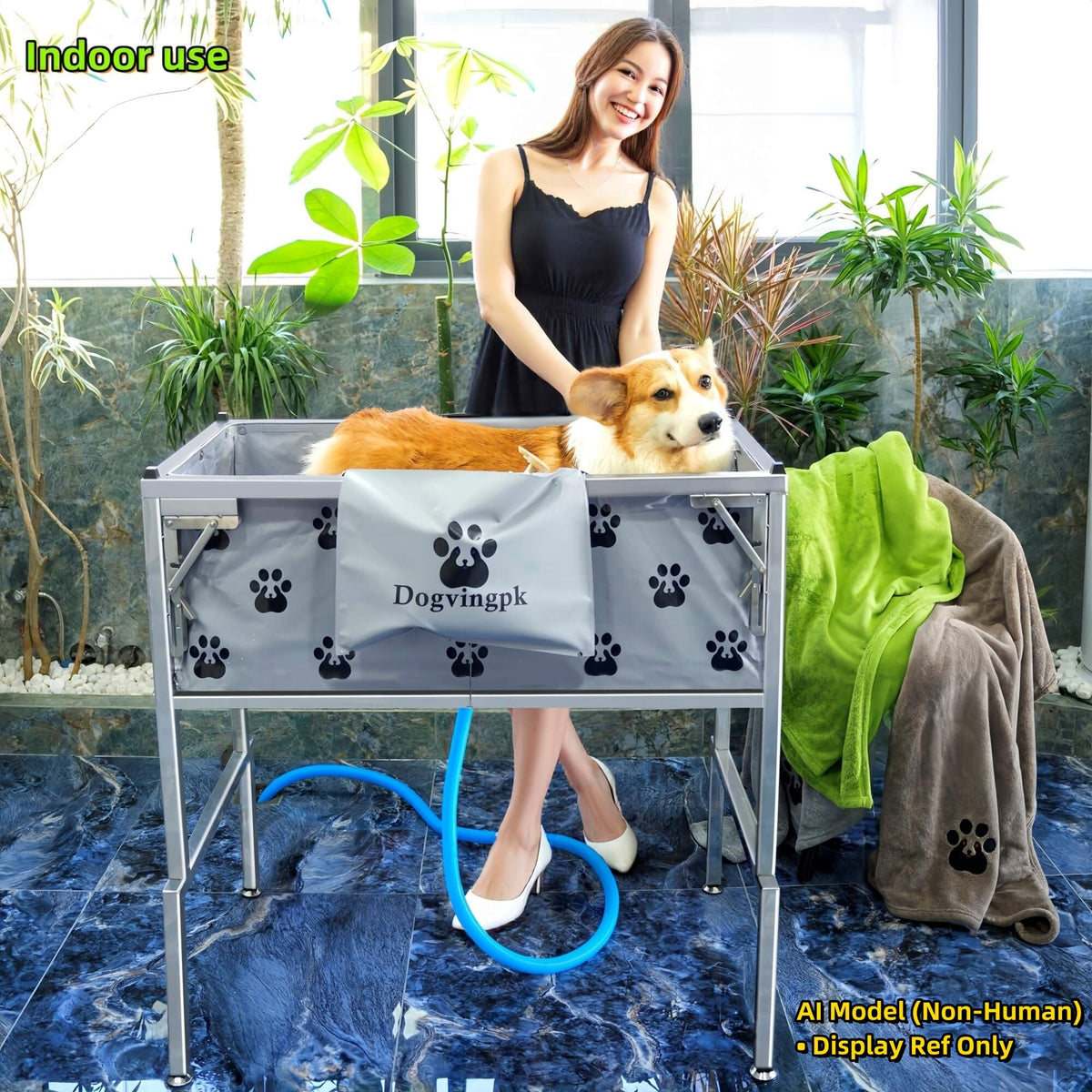 Portable Foldable Dog Bathtub W53914