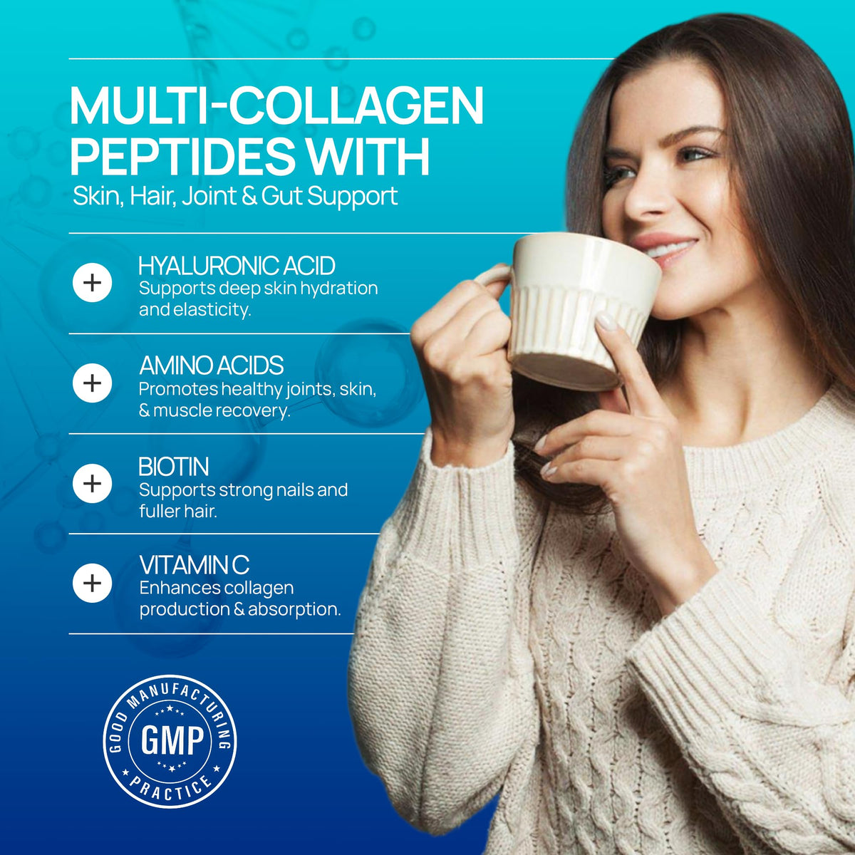 Multi Collagen Peptides Powder Unflavored Sugar Free 1.1 lb O999242