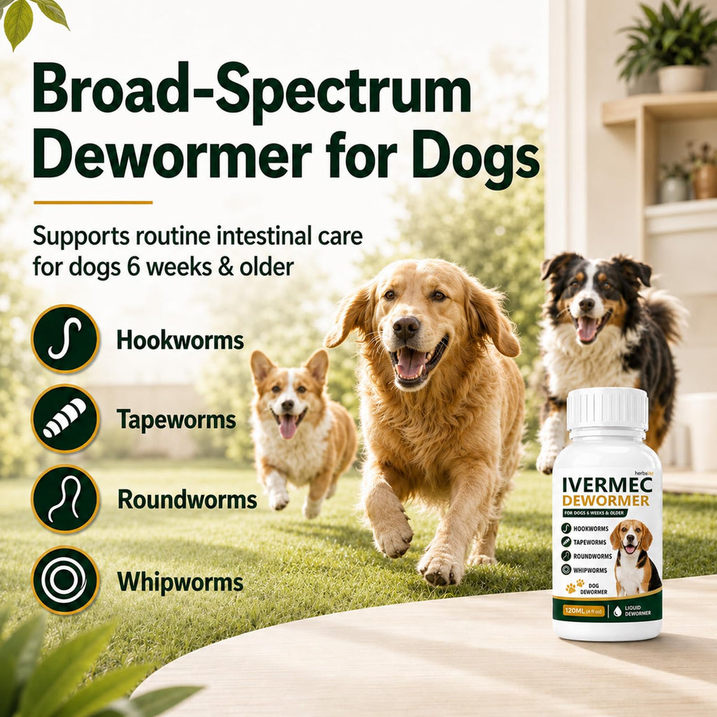 Broad Spectrum Dog Dewormer Liquid 120ml X911