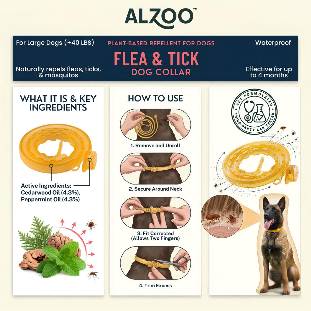 Plant Based Flea & Tick Dog Collar U38374