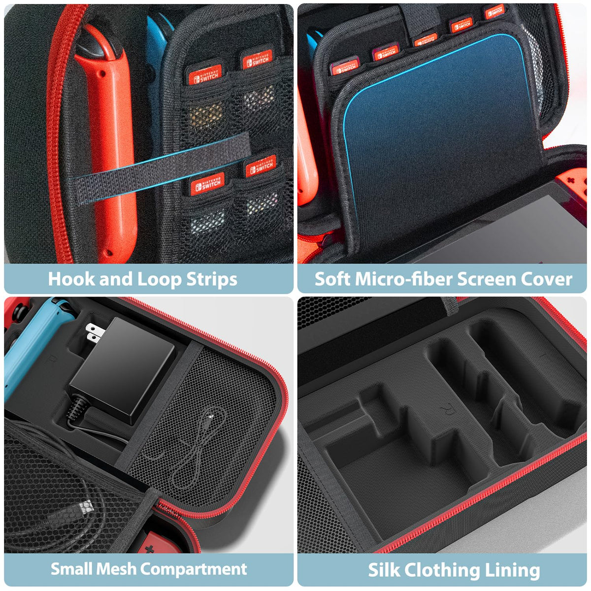 Switch OLED Carrying Case with 20 Games N3417