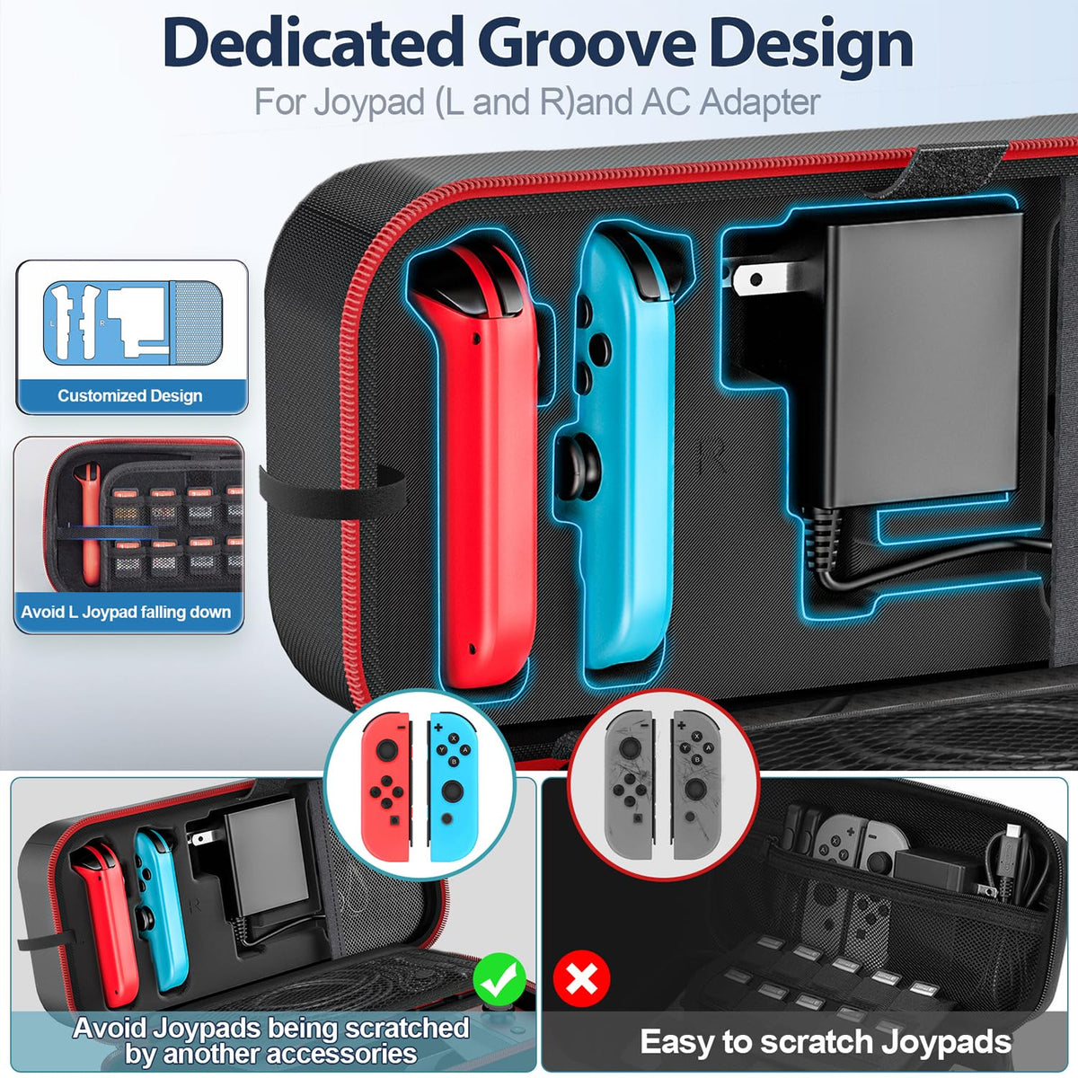 Switch OLED Carrying Case with 20 Games N3417