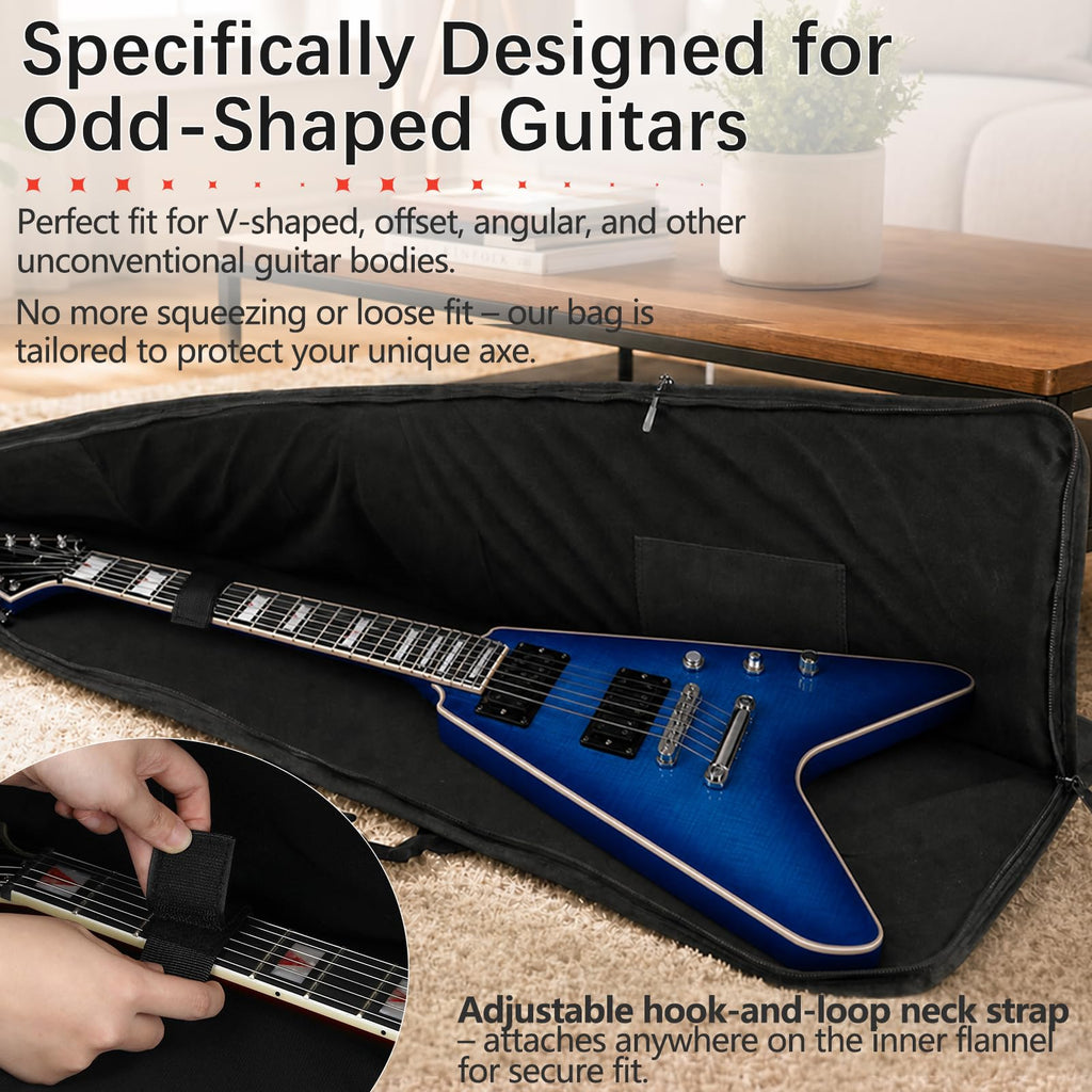 Electric Guitar Gig Bag Padded Water-Resistant J694