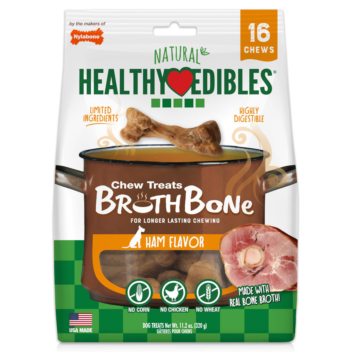Ham Flavor Small Dog Treats 16 Count C625124