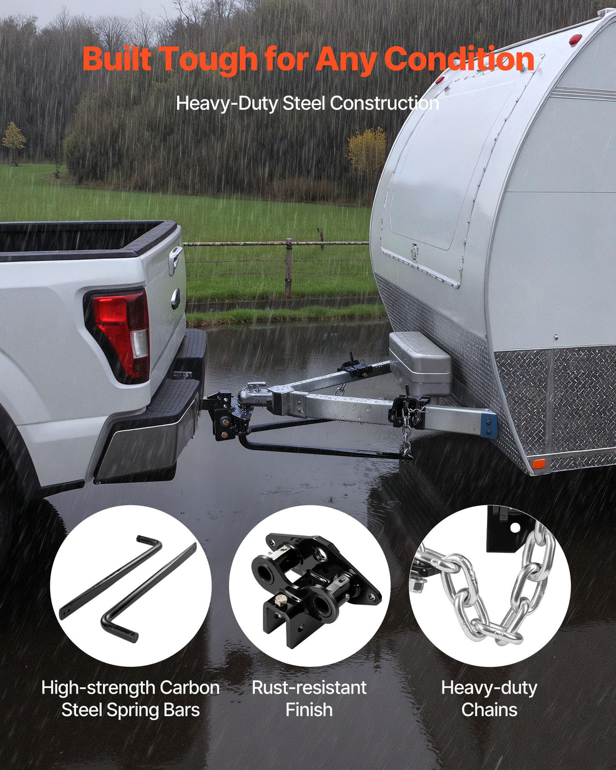 10000 lbs Weight Distribution Hitch with 2 in Shank and 2-5/16 in Ball X9395