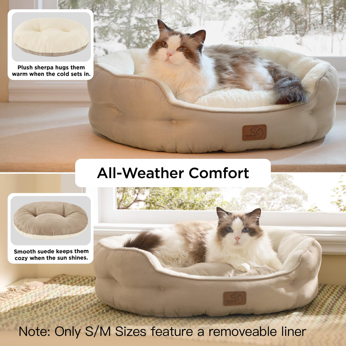 Small Washable Round Dog Bed N78709